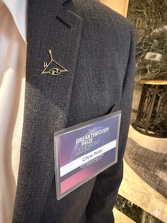 The Breakthrough Prize Custom Muon g-2 Pin | Science Lapel Pin | Fermilab Commemorative Pin