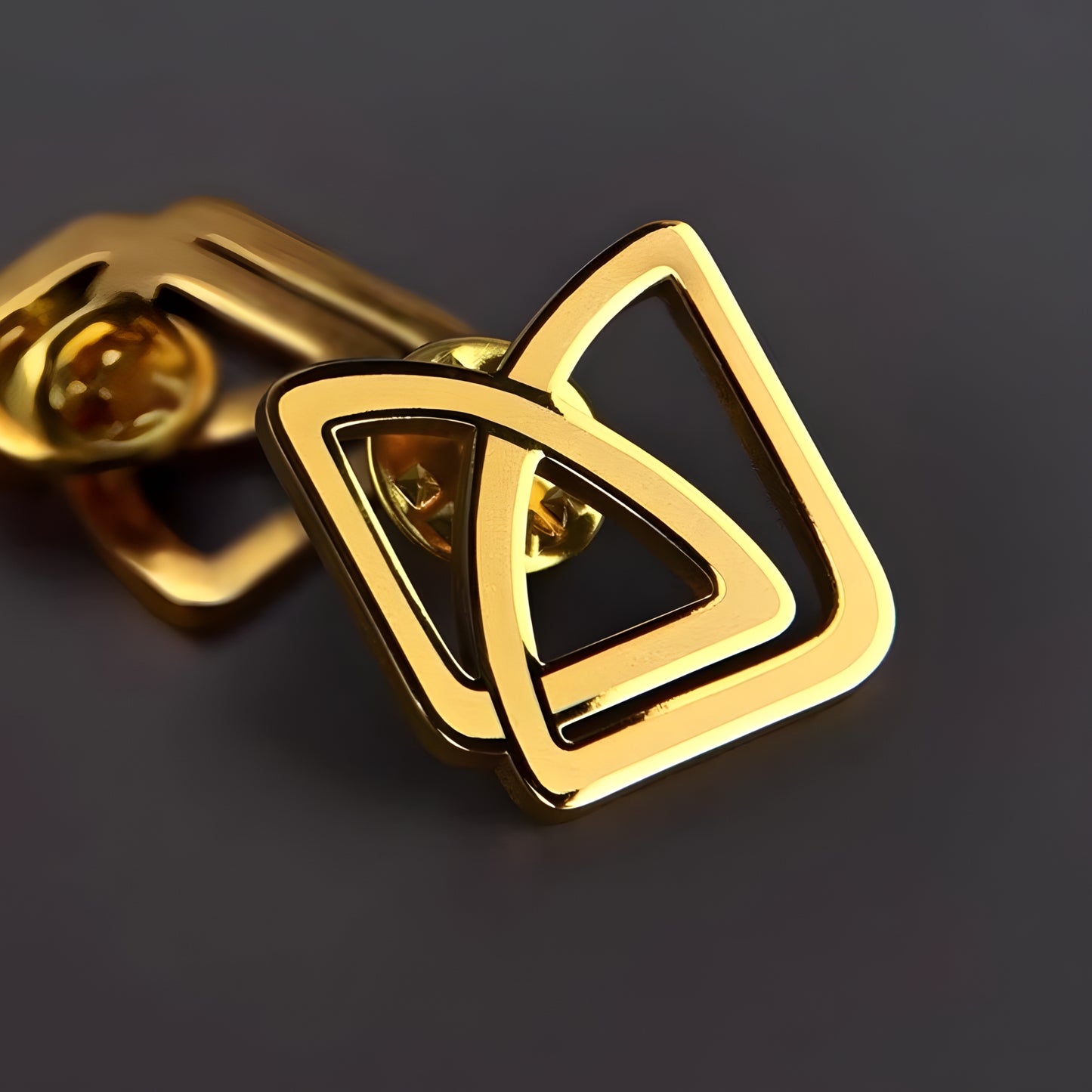 Custom Cufflinks | Personalized Initial Cufflinks | Gold Plated | Groomsmen & Wedding Gift