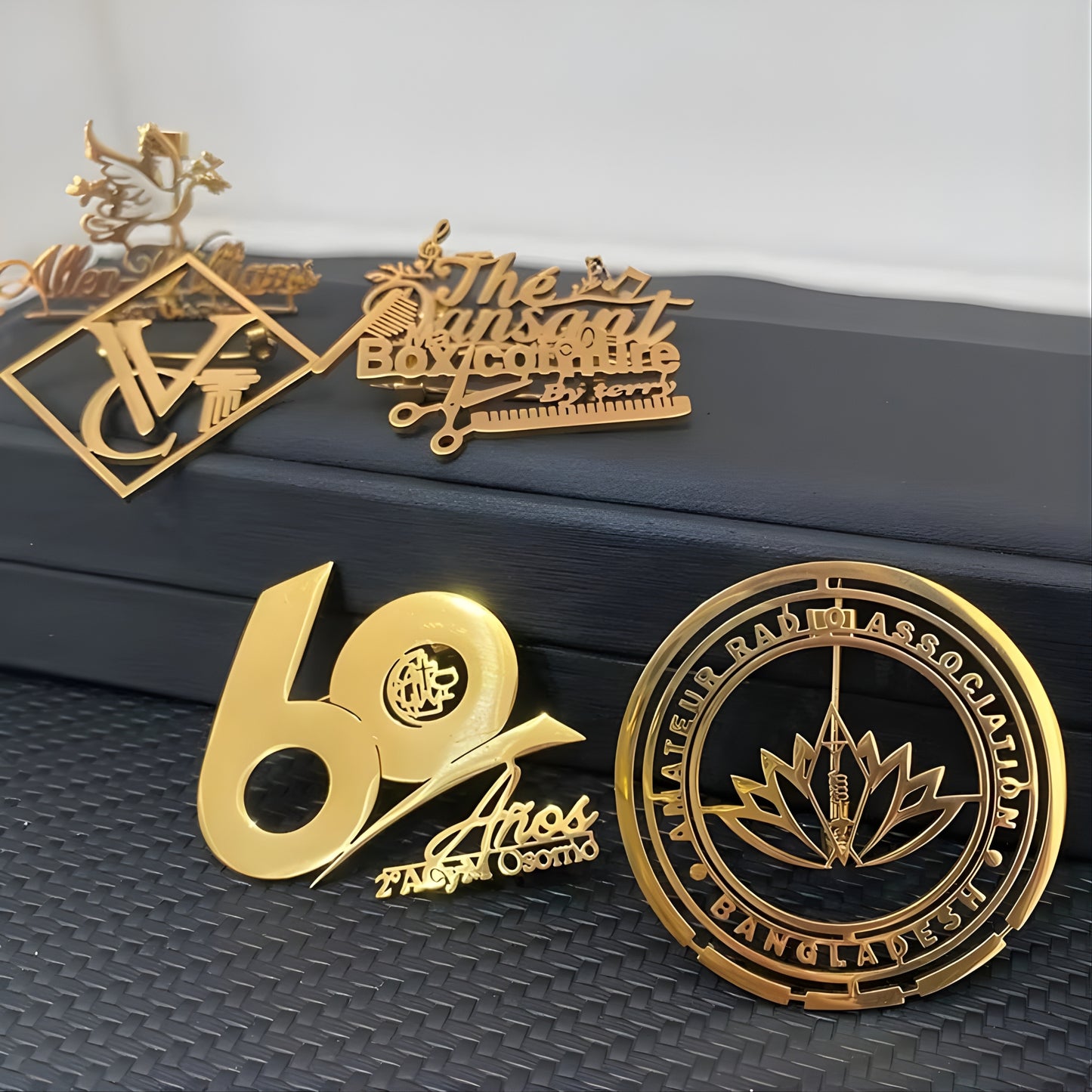 Custom Logo Brooch | Personalized Lapel Pin | Company Logo Pin | Wedding & Corporate Gift